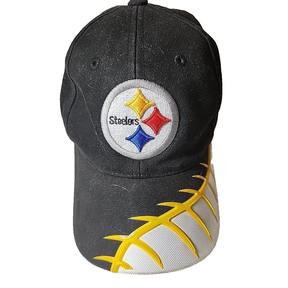 PITTSBURGH‎ STEELERS Hat Cap Proline Reebok NFL Football League 2-D Adjustable